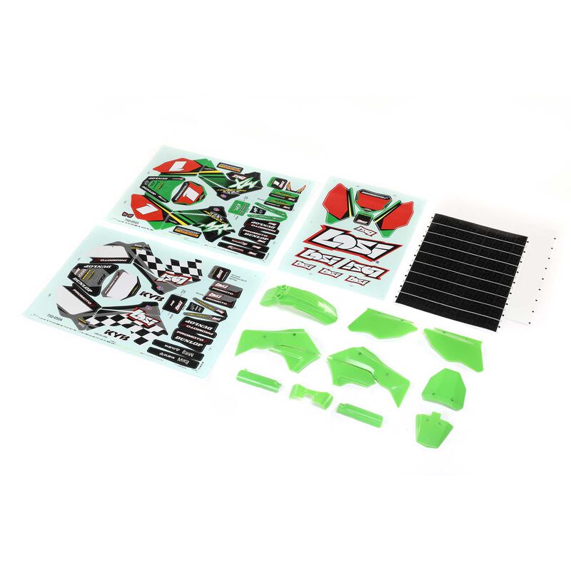 LOS260001 Losi Blue Plastics with Wraps: Promoto-MX