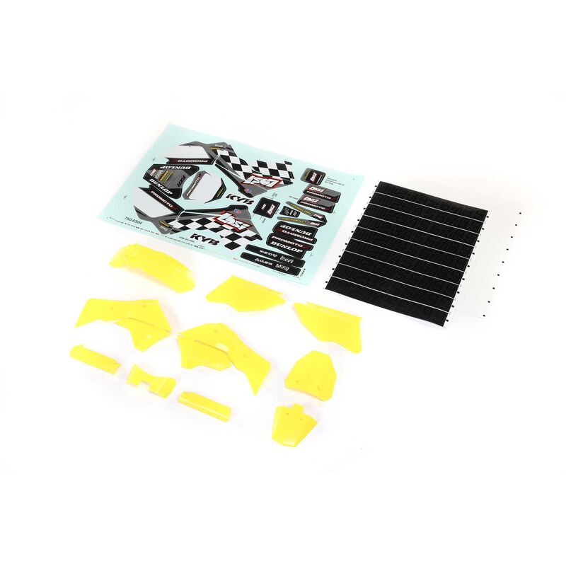 LOS260001 Losi Blue Plastics with Wraps: Promoto-MX