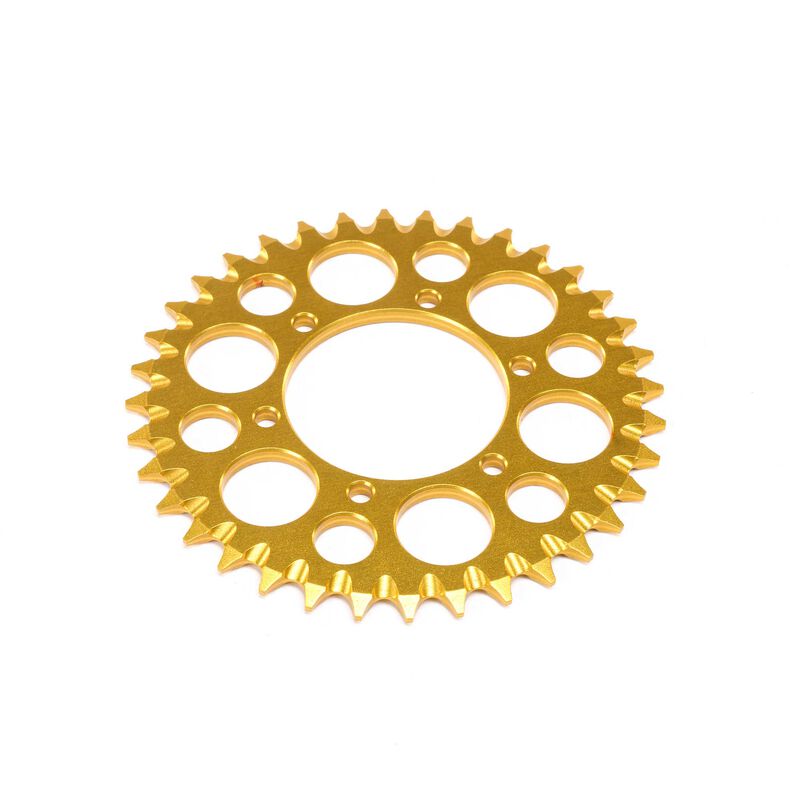 LOS362007 Losi Hub Chain Sprocket, Gold: Promoto-MX