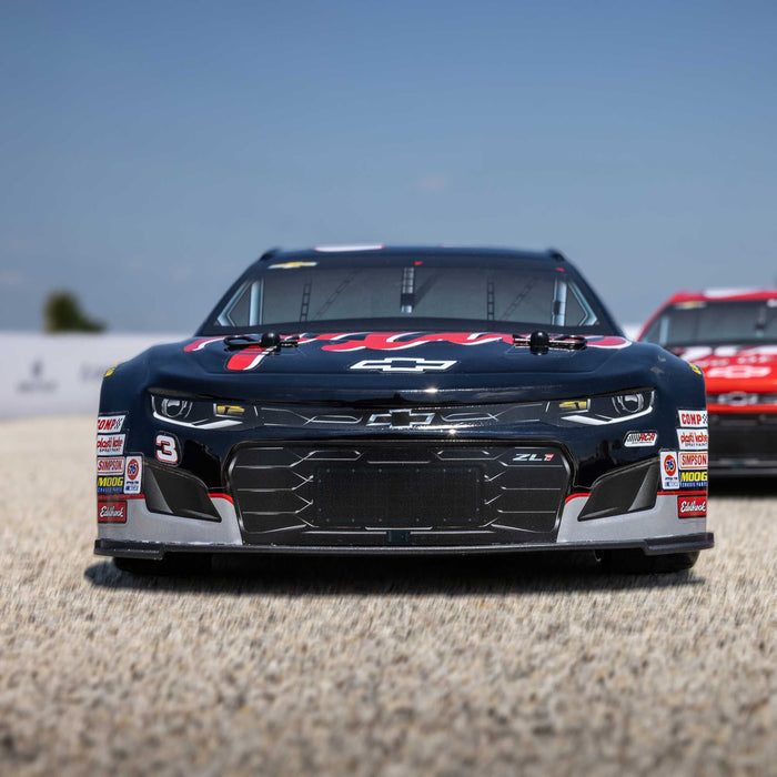 LOSF1122503 1/12 NASCAR RC Racecar RCR No. 3 GM Goodwrench Chevrolet ZL1 2S AWD RTR Brushed On-Road (Battery & Charger Included), Black