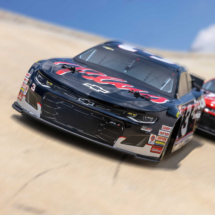 LOSF1122503 1/12 NASCAR RC Racecar RCR No. 3 GM Goodwrench Chevrolet ZL1 2S AWD RTR Brushed On-Road (Battery & Charger Included), Black