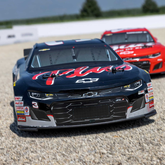 LOSF1122503 1/12 NASCAR RC Racecar RCR No. 3 GM Goodwrench Chevrolet ZL1 2S AWD RTR Brushed On-Road (Battery & Charger Included), Black