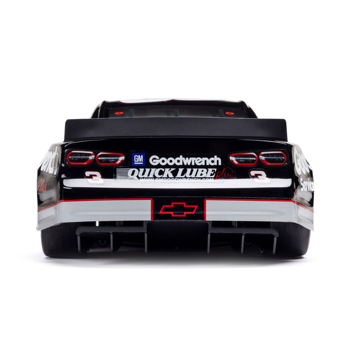 LOSF1122503 1/12 NASCAR RC Racecar RCR No. 3 GM Goodwrench Chevrolet ZL1 2S AWD RTR Brushed On-Road (Battery & Charger Included), Black