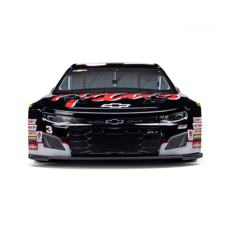 LOSF1122503 1/12 NASCAR RC Racecar RCR No. 3 GM Goodwrench Chevrolet ZL1 2S AWD RTR Brushed On-Road (Battery & Charger Included), Black