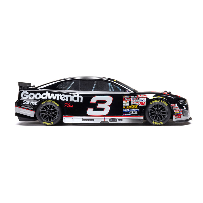 LOSF1122503 1/12 NASCAR RC Racecar RCR No. 3 GM Goodwrench Chevrolet ZL1 2S AWD RTR Brushed On-Road (Battery & Charger Included), Black