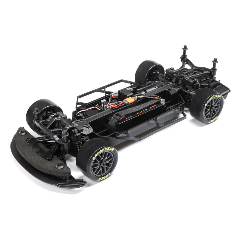 LOSF1122503 1/12 NASCAR RC Racecar RCR No. 3 GM Goodwrench Chevrolet ZL1 2S AWD RTR Brushed On-Road (Battery & Charger Included), Black
