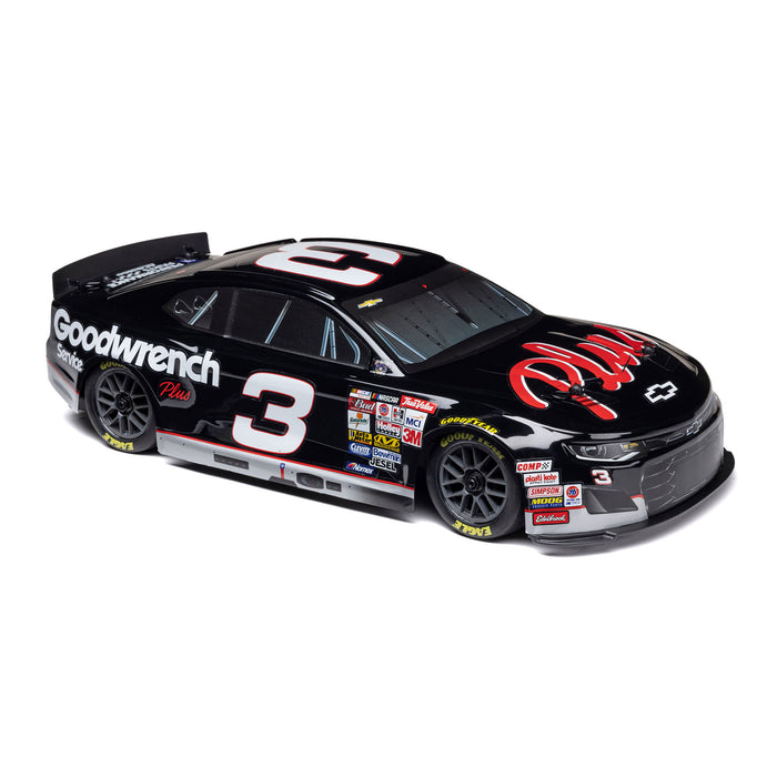 LOSF1122503 1/12 NASCAR RC Racecar RCR No. 3 GM Goodwrench Chevrolet ZL1 2S AWD RTR Brushed On-Road (Battery & Charger Included), Black