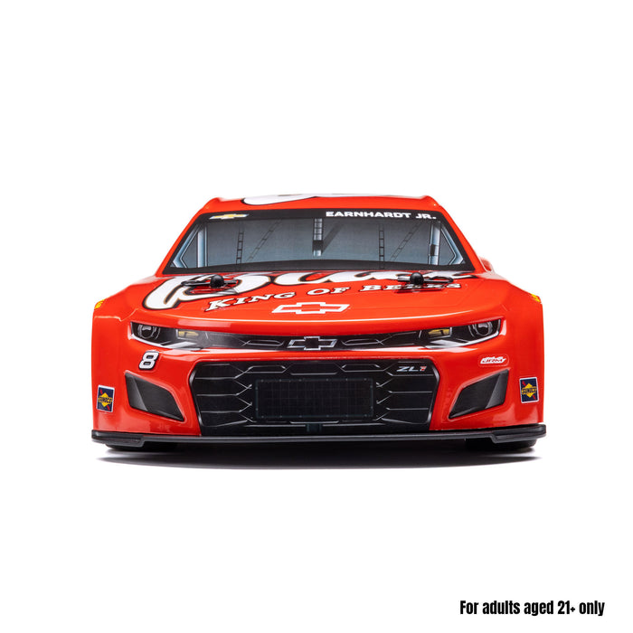 LOSF1122508 1/12 NASCAR RC Racecar Dale Earnhardt Jr. No. 8 Budweiser Chevrolet ZL1 2S AWD RTR Brushed On-Road (Battery & Charger Included), Red