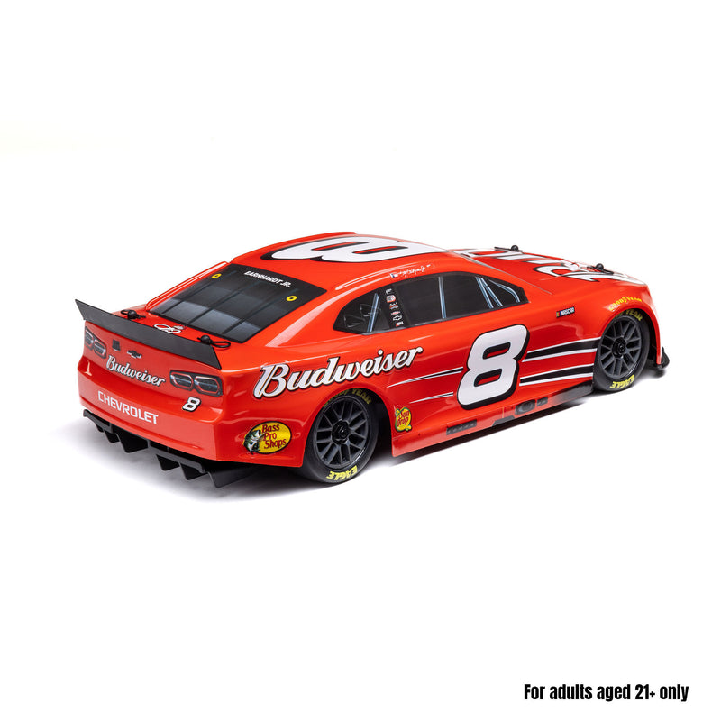 LOSF1122508 1/12 NASCAR RC Racecar Dale Earnhardt Jr. No. 8 Budweiser Chevrolet ZL1 2S AWD RTR Brushed On-Road (Battery & Charger Included), Red