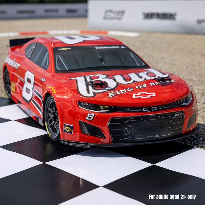 LOSF1122508 1/12 NASCAR RC Racecar Dale Earnhardt Jr. No. 8 Budweiser Chevrolet ZL1 2S AWD RTR Brushed On-Road (Battery & Charger Included), Red