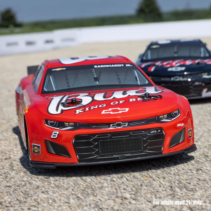 LOSF1122508 1/12 NASCAR RC Racecar Dale Earnhardt Jr. No. 8 Budweiser Chevrolet ZL1 2S AWD RTR Brushed On-Road (Battery & Charger Included), Red
