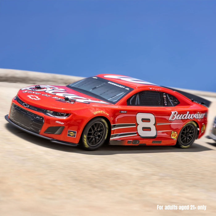 LOSF1122508 1/12 NASCAR RC Racecar Dale Earnhardt Jr. No. 8 Budweiser Chevrolet ZL1 2S AWD RTR Brushed On-Road (Battery & Charger Included), Red