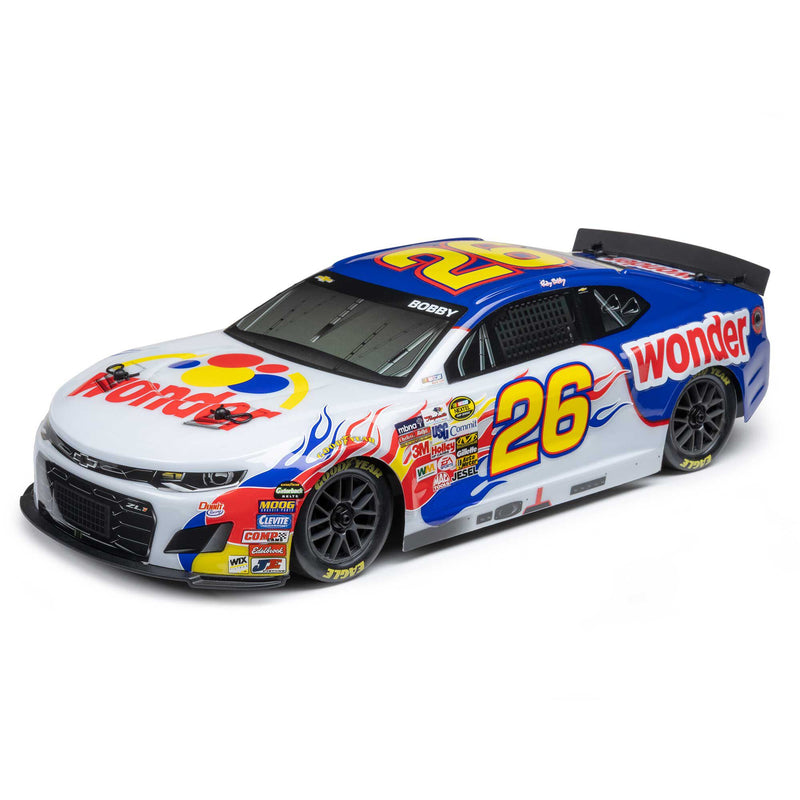 LOSF1122626 Losi 1/12 NASCAR RC Race Car Ricky Bobby No. 26 2026 Wonder Bread Chevrolet ZL1 2S AWD RTR Brushed On-Road (Battery & Charger Included)