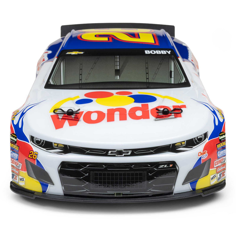 LOSF1122626 Losi 1/12 NASCAR RC Race Car Ricky Bobby No. 26 2026 Wonder Bread Chevrolet ZL1 2S AWD RTR Brushed On-Road (Battery & Charger Included)