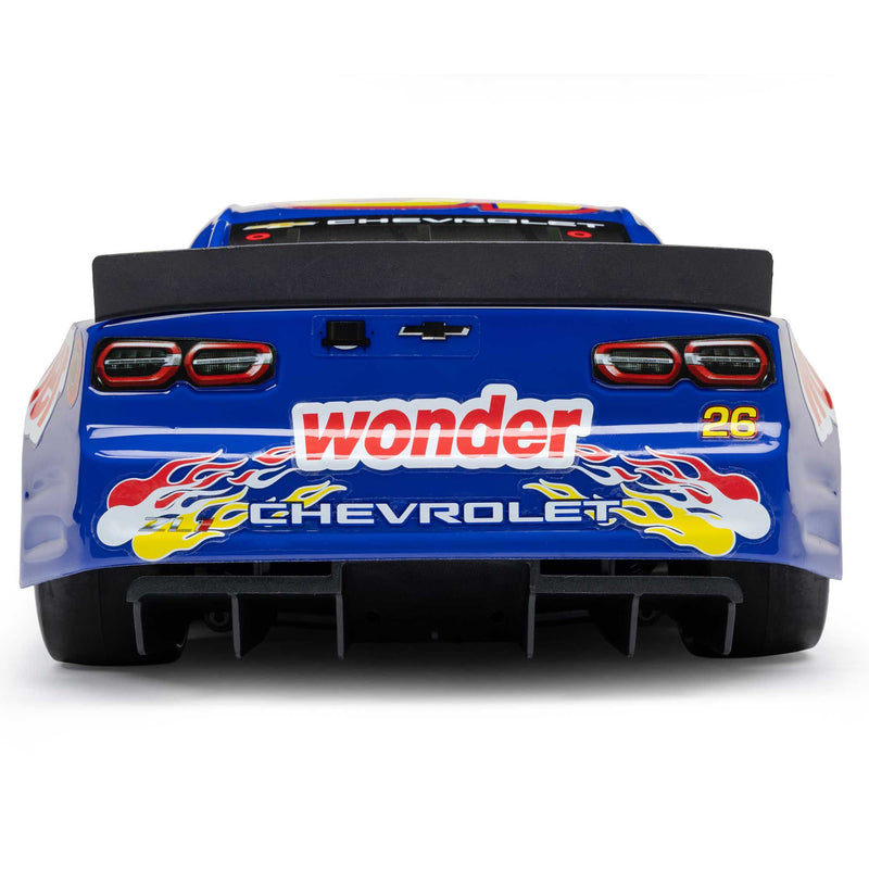 LOSF1122626 Losi 1/12 NASCAR RC Race Car Ricky Bobby No. 26 2026 Wonder Bread Chevrolet ZL1 2S AWD RTR Brushed On-Road (Battery & Charger Included)