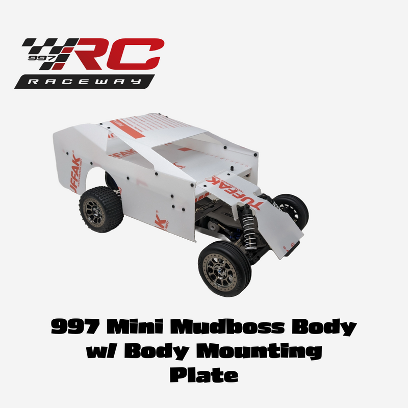997 RC Raceway Mini Mudboss Body w/ Front Body Mounting Plate