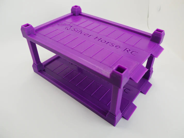Silver Horse RC Mini-Z Pit Stacker - Double Stack - Purple
