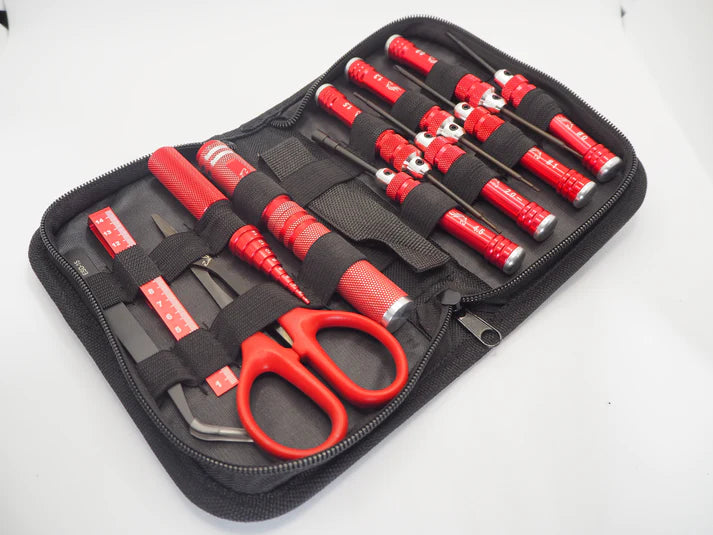 Silver Horse RC Master Tool Kit for Mini-Z and 1/28 scale Red