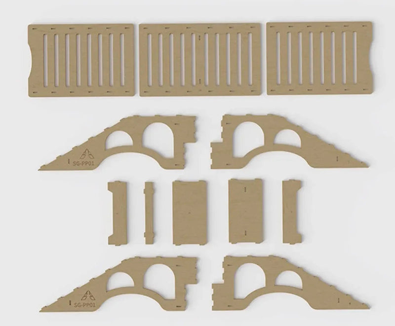 PHB6315 PowerHobby High Density RC Crawler Wood Trail Small Hill Bridge (B Style) 1/24 1/18