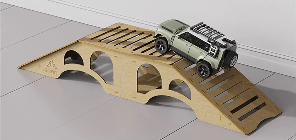 PHB6315 PowerHobby High Density RC Crawler Wood Trail Small Hill Bridge (B Style) 1/24 1/18