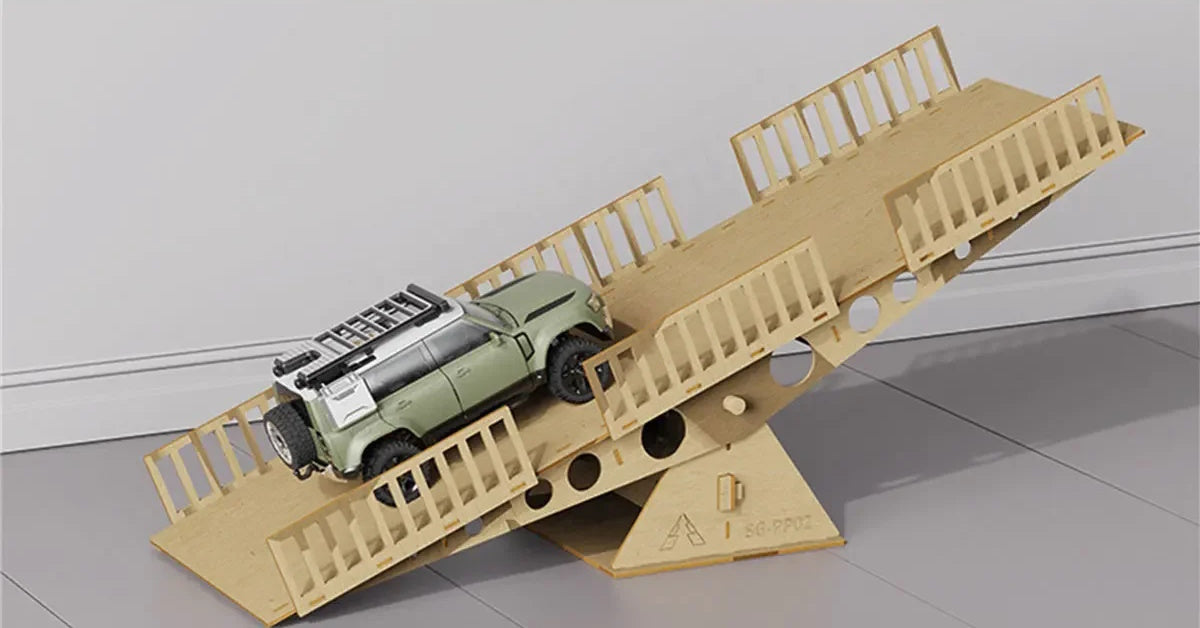 PHB6316 PowerHobby High Density RC Crawler Wood Small Tilting Bridge 1/24 1/18