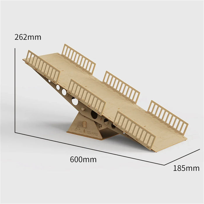 PHB6316 PowerHobby High Density RC Crawler Wood Small Tilting Bridge 1/24 1/18