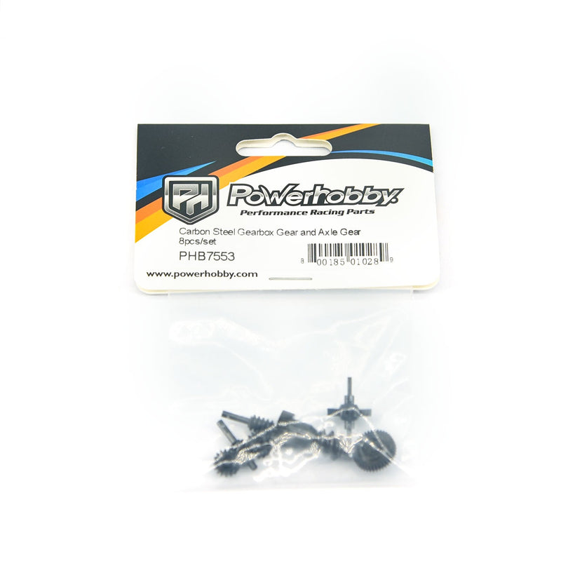 PHB7553 Powerhobby Carbon Steel Gearbox Gear and Axle Gears Axial SCX30