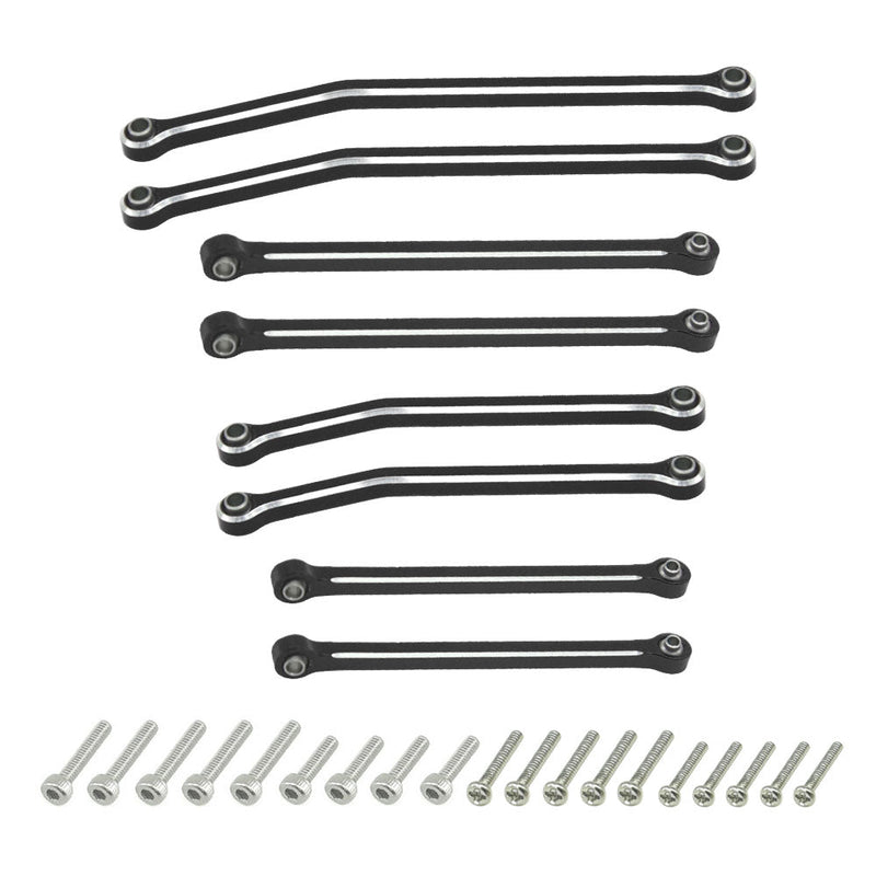 PHB7566Black Powerhobby Aluminum Chassis Links Black Axial SCX30