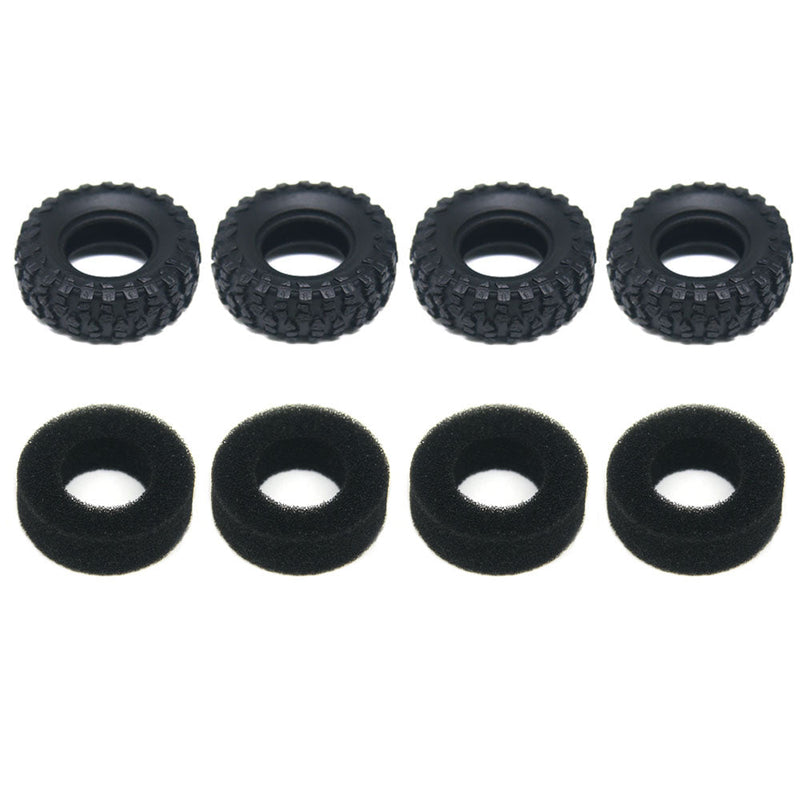 PHB7575 Powerhobby 0.7‘’ Tires with Foam (4) Axial SCX30