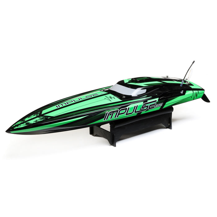 PRB08037T1 Horizon Impulse 32" Brushless Deep-V RTR with Smart, Black/Green