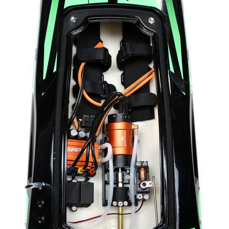 PRB08037T1 Horizon Impulse 32" Brushless Deep-V RTR with Smart, Black/Green