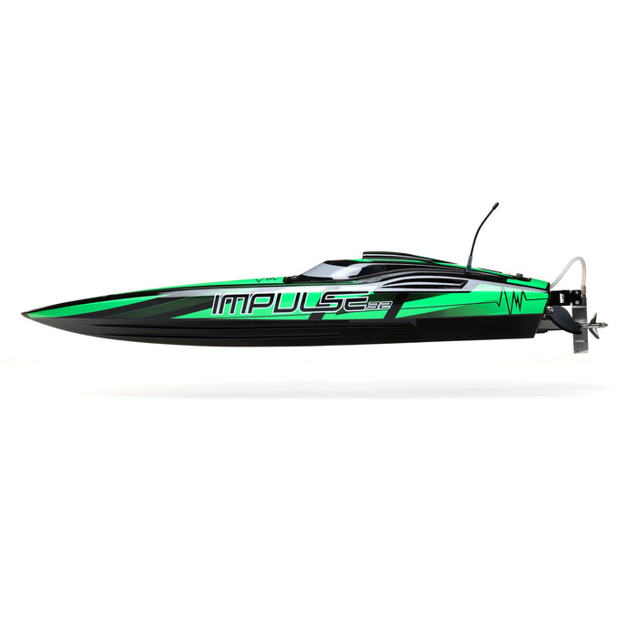 PRB08037T1 Horizon Impulse 32" Brushless Deep-V RTR with Smart, Black/Green