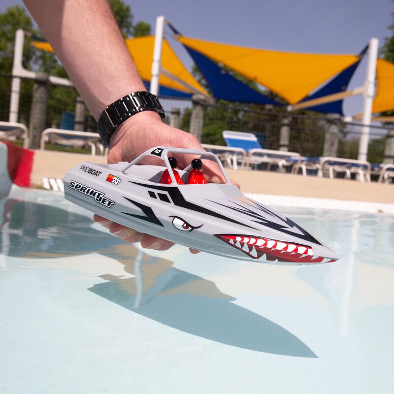PRB08045T ProBoat Sprintjet 9" Self-Righting Deep-V Jet Boat Brushed RTR, Silver