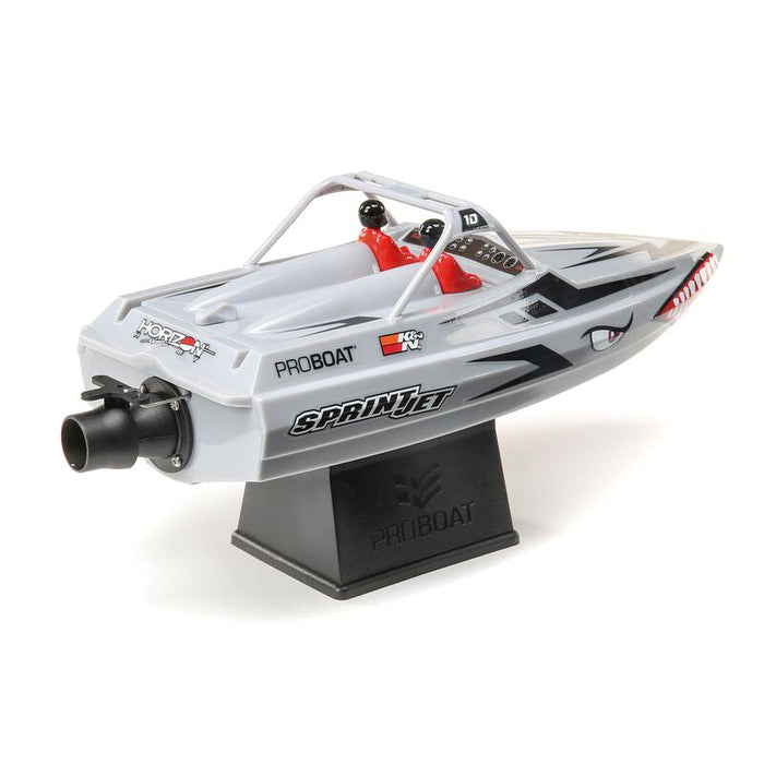 PRB08045T ProBoat Sprintjet 9" Self-Righting Deep-V Jet Boat Brushed RTR, Silver