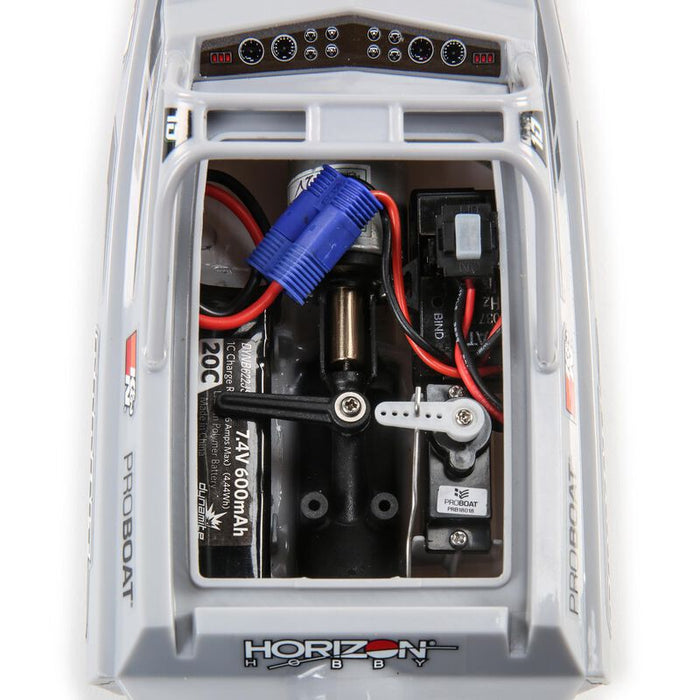 PRB08045T ProBoat Sprintjet 9" Self-Righting Deep-V Jet Boat Brushed RTR, Silver