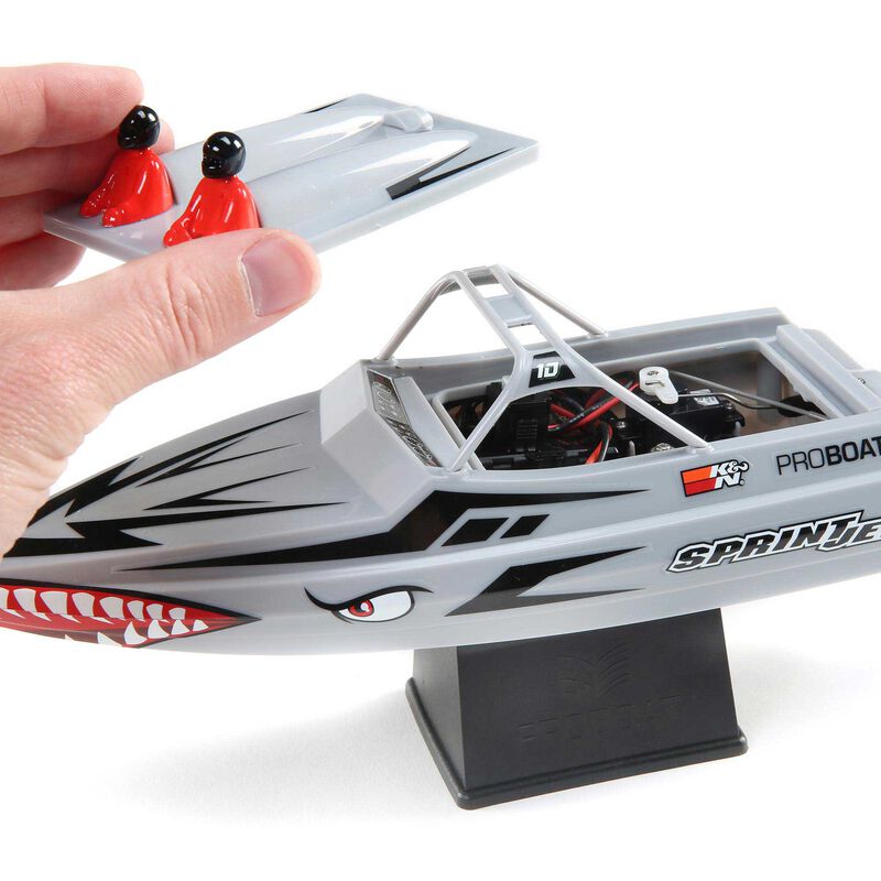 PRB08045T ProBoat Sprintjet 9" Self-Righting Deep-V Jet Boat Brushed RTR, Silver