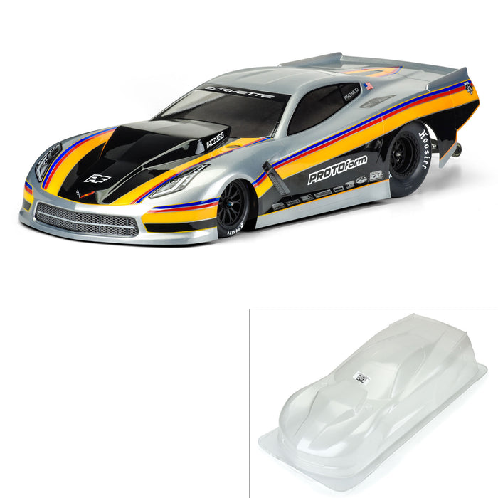 PRM157140 Protoform 1/10 Chevrolet Corvette C7 Pro-Mod Clear Body: Drag Car