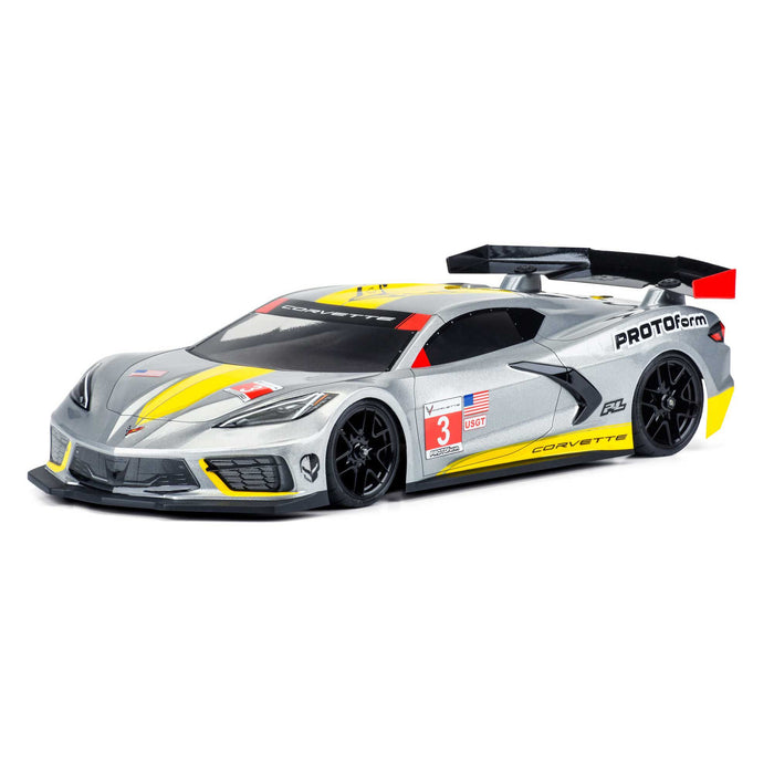 PRM157425 Protoform 1/10 Chevrolet Corvette C8 Clear Body: 190mm Touring Car