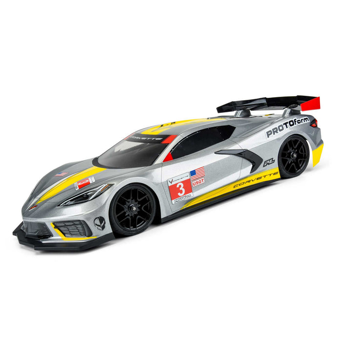 PRM157425 Protoform 1/10 Chevrolet Corvette C8 Clear Body: 190mm Touring Car