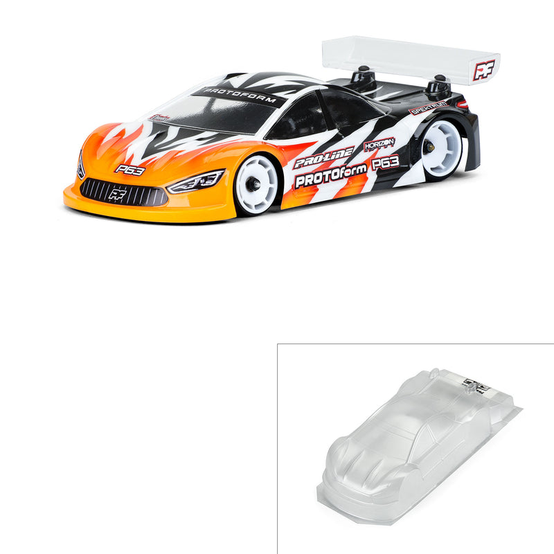 1590-15 Protoform P63 Light Weight Clear Body For Mini -Z
