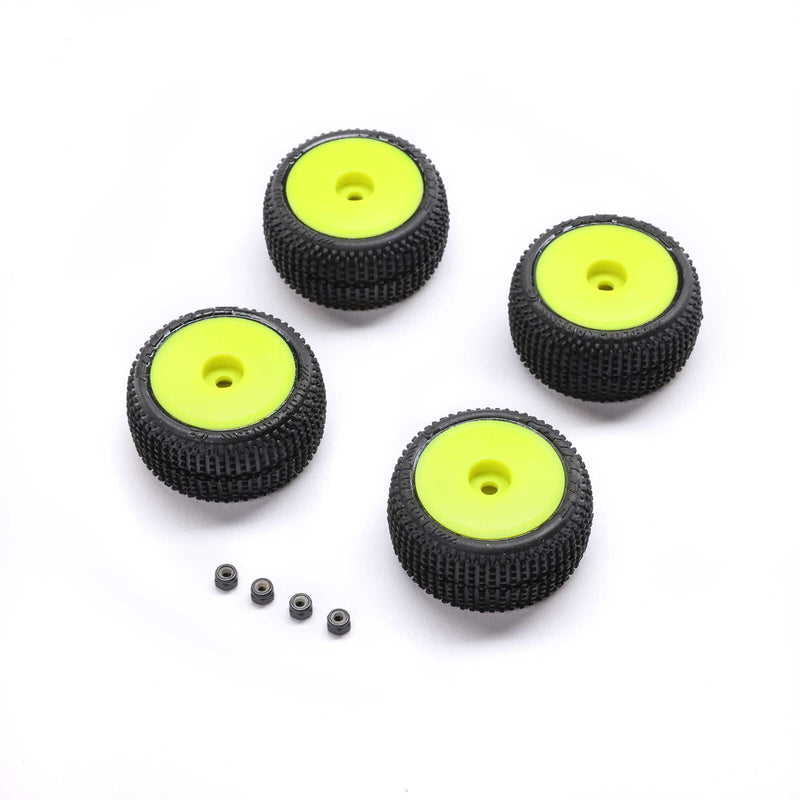 PRO-2632 Proline Blockade Tire, Pro-Line OE, Wheel, Yellow, Mounted: Micro-T