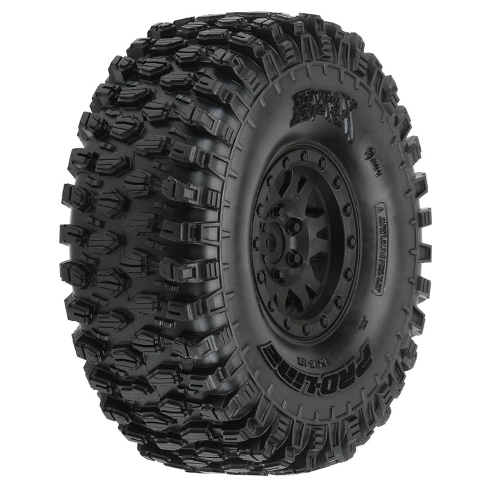 1012810 Pro-Line 1/10th Hyrax G8 F/R 1.9" Crawler Tires Mounted 12mm Black Impulse (2)