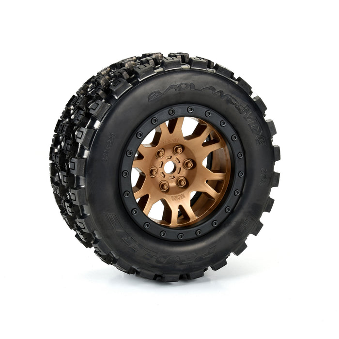 PRO1013115 PROLINE Limited Edition Badlands MX43 Pro-Loc F/R Mounted 24mm Bronze/Black Impulse (2): X-MAXX