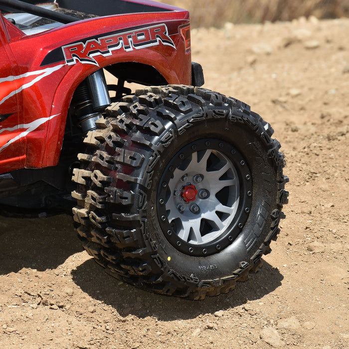 PRO1015114 PROLINE Limited Edition Trencher Pro-Loc F/R Mounted 24mm Gray/Black Impulse (2): X-MAXX