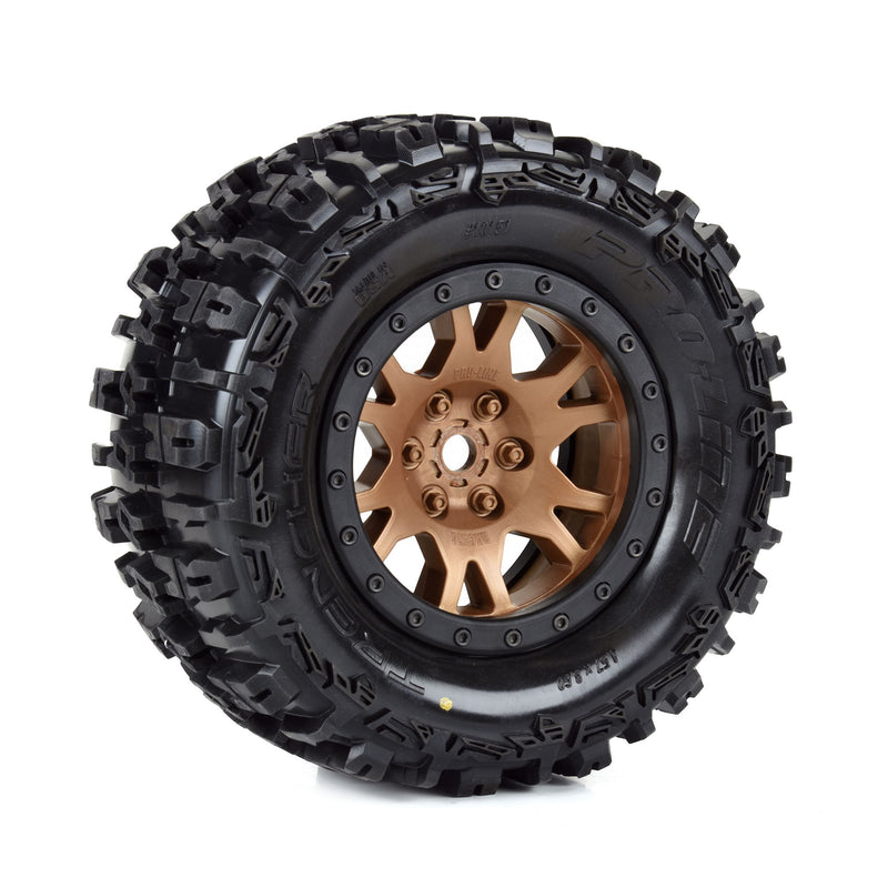 PRO1015115 PROLINE Limited Edition Trencher Pro-Loc F/R Mounted 24mm Bronze/Black Impulse (2): X-MAXX