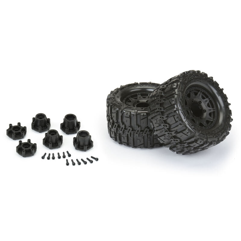 PRO1016810 1/10 Trencher HP BELTED F/R 2.8" MT Tires MTD 12mm/14mm Blk Raid (2)