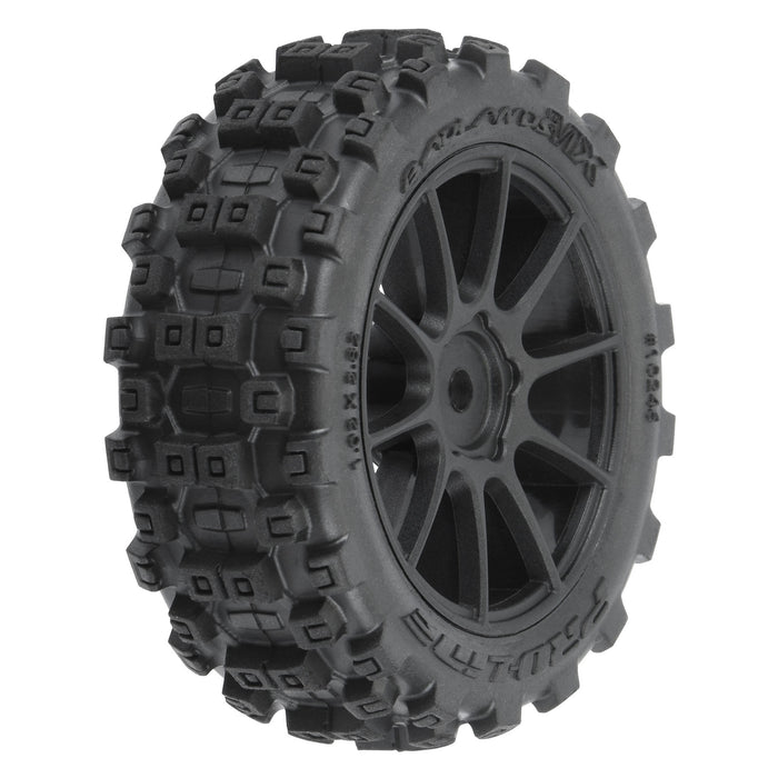 PRO1024610 PROLINE Badlands MX 1.9" Buggy Tires MTD Mach-10 Black Wheels: Typhon GROM