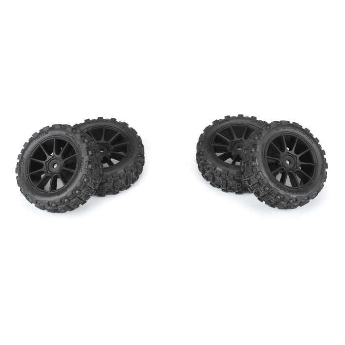 PRO1024610 PROLINE Badlands MX 1.9" Buggy Tires MTD Mach-10 Black Wheels: Typhon GROM
