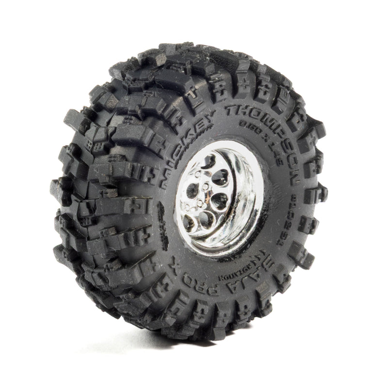 PRO1025110 Proline 1/30 Baja Pro X Front/Rear Mounted Chrome Beast Tires (4): Axial SCX30