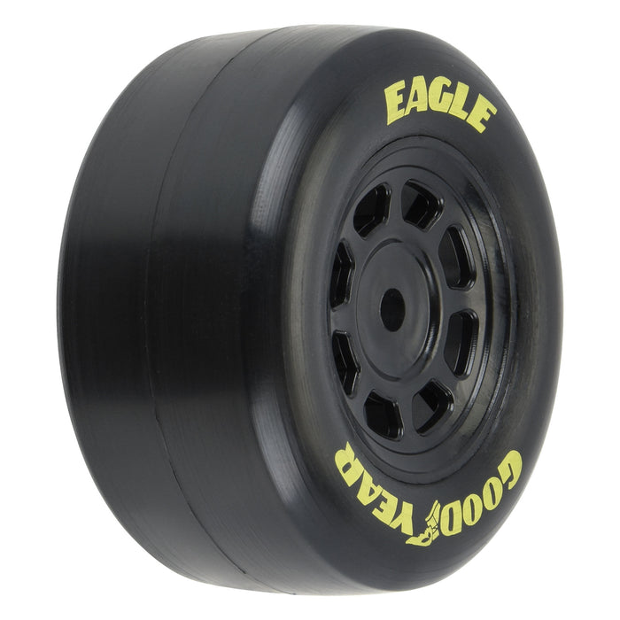 PRO1025910 Pro-Line 1/12 Goodyear Eagle Truck/Retro Tire F/R MTD Blk Wheels (4): NASCAR